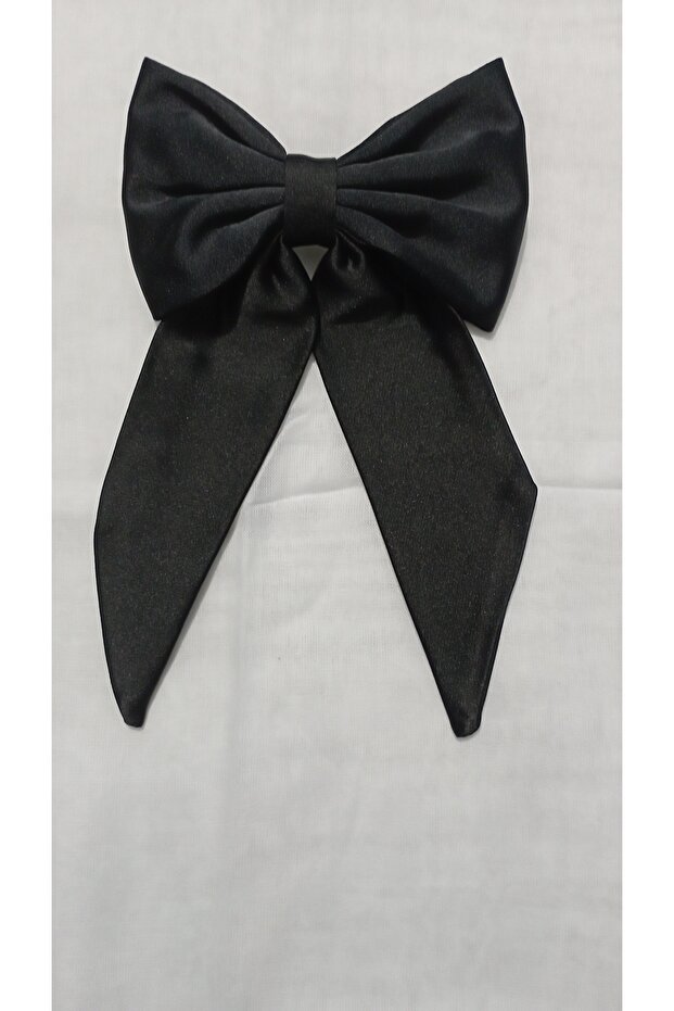 Satin Fabric Tail Buckle Black and Burgundy Color 2 Pieces