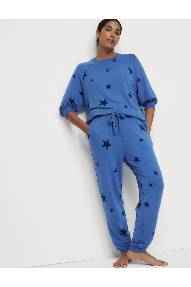 Yıldız Desenli Pijama Altı - 1