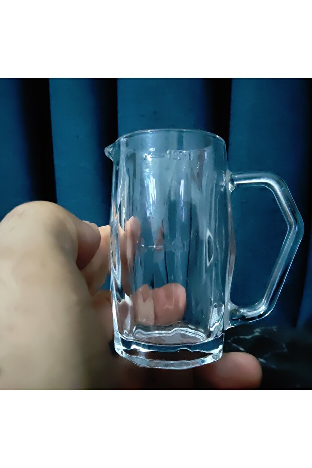 Tableware Oil Pot Vinegar Pot Set 1 Piece Quality Glass with Handle 100 Cc Volume 11 cm Height 4 cm Mouth 7 cm Handle