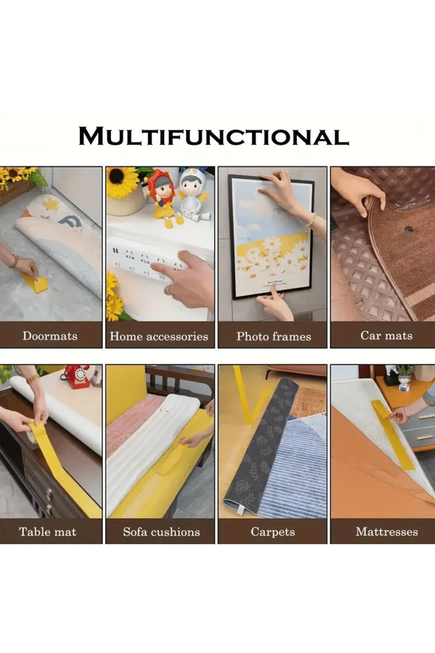 Double-Sided Textile Tape for Hemming and Fixing Objects - 3
