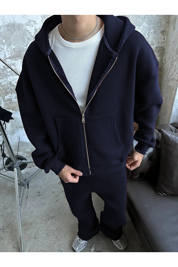 سترة شتوية رجالية من طراز ERKEK الأساسي بتصميم فضفاض ومريح - 3