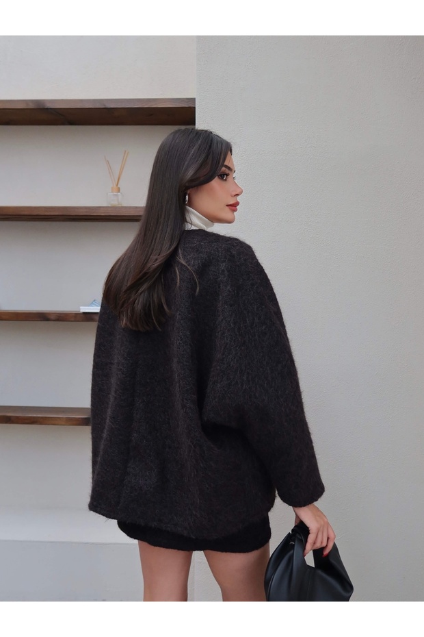 Çift Bağcıklı Kırçıllı Ceket - 4