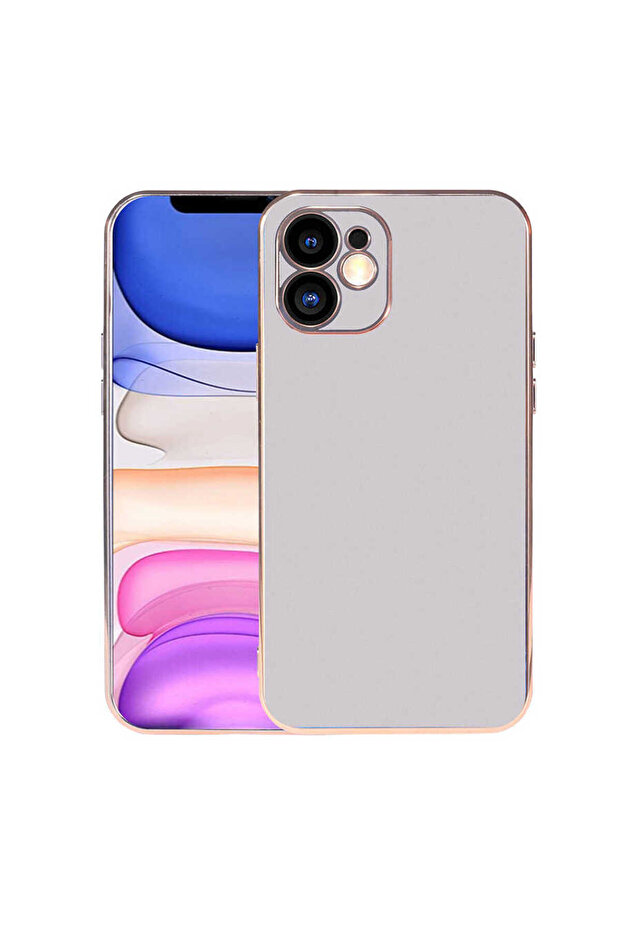 حافظة LCKC فيينا متوافقة مع هاتف iPhone 11 - فضي - 1