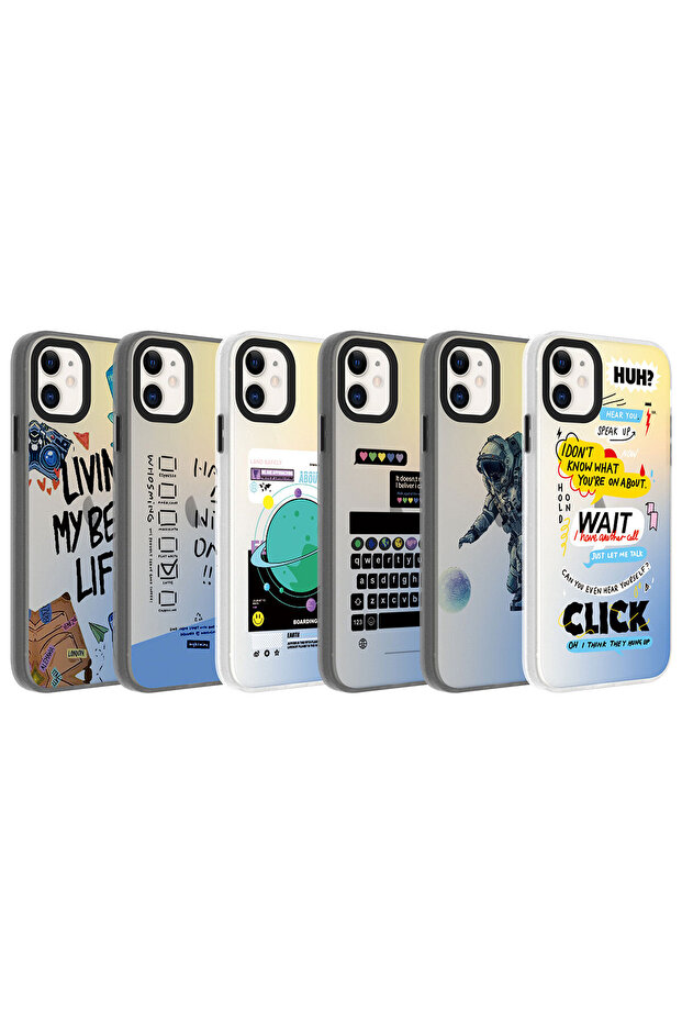 iPhone 11 Compatible Patterned Lckc Dragon Hard Case-Astronaut - 2