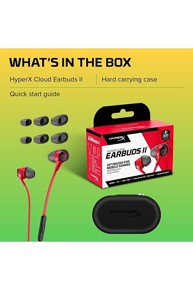 Cloud II Earbuds - Red - 8