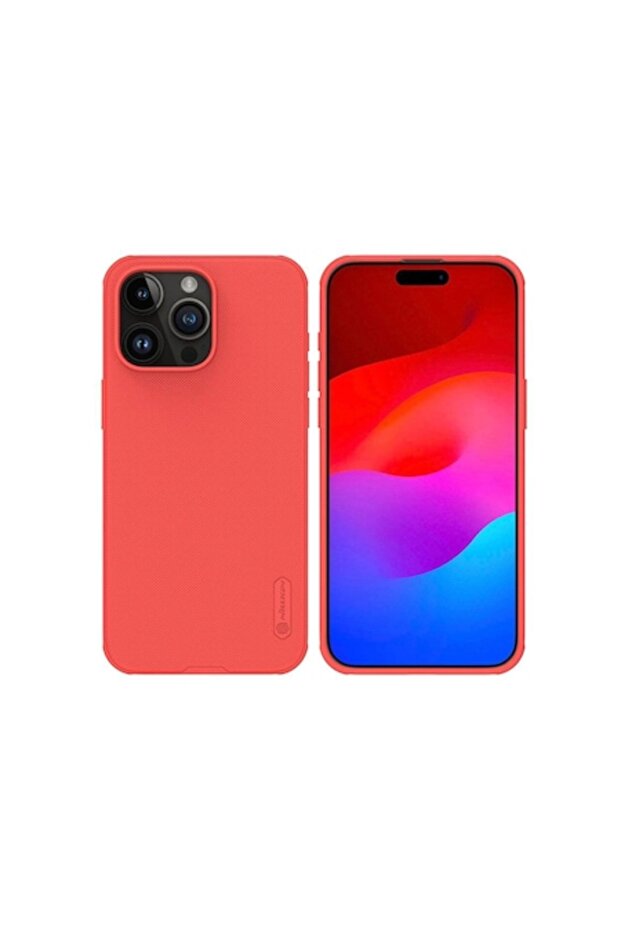 Case Compatible with Apple iPhone 15 Pro Max - Super Frosted Shield Pro - Red - 1