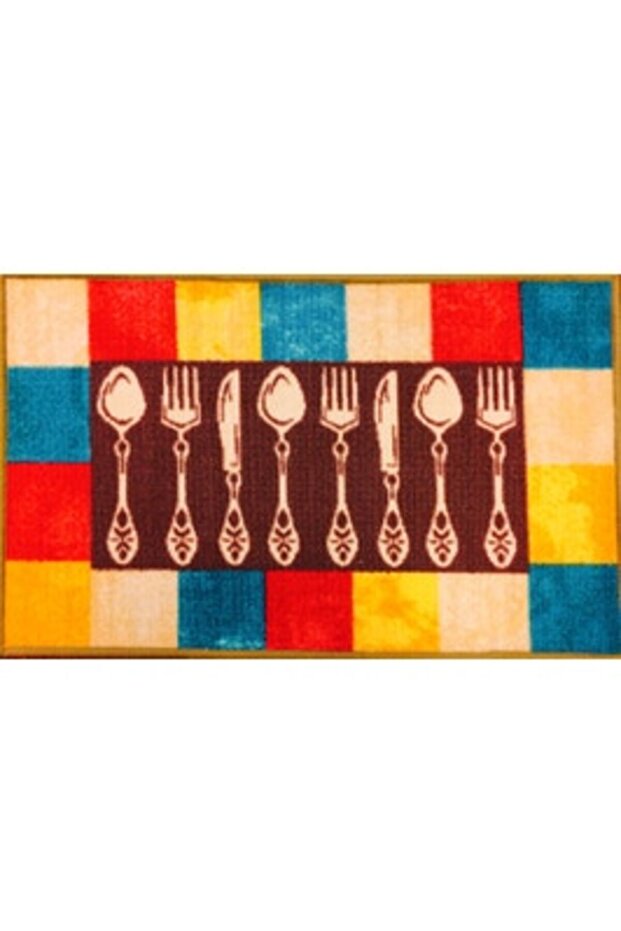 Kitchen Mat Cups, 50 x 80 cm, nylon, multicolor, rectangular - 3