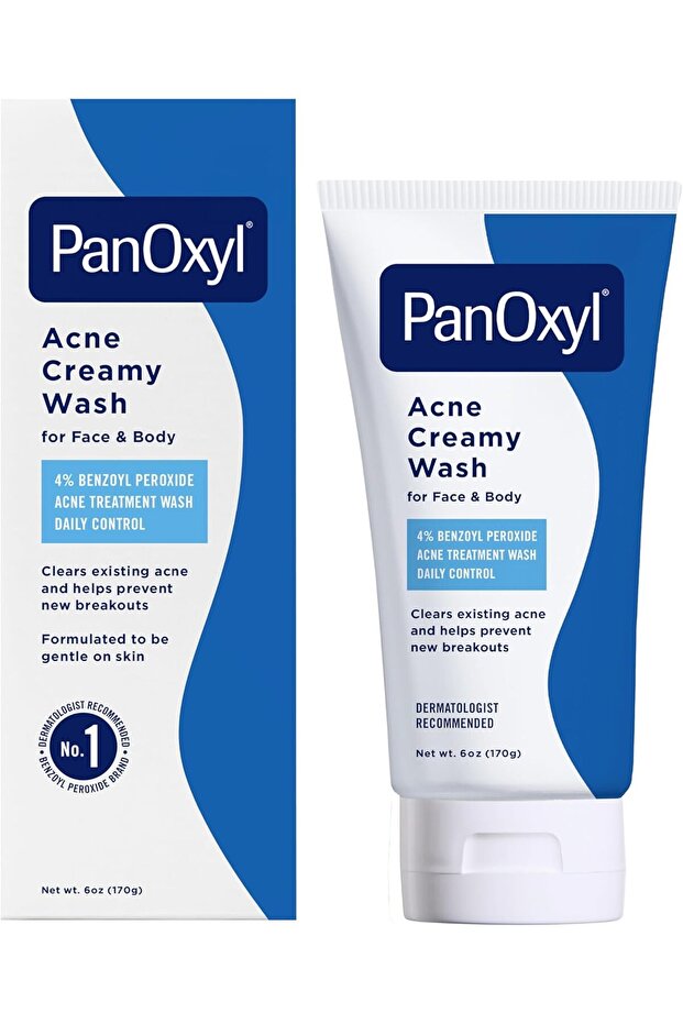 Antimicrobial Acne Creamy Wash, 4% Benzoyl Peroxide, 6 Ounce