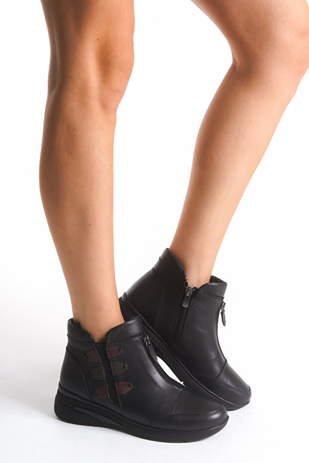 Genuine Leather Full Orthopedic Special Sole Cold Weather Resistant Rubber Sole Mother Boots