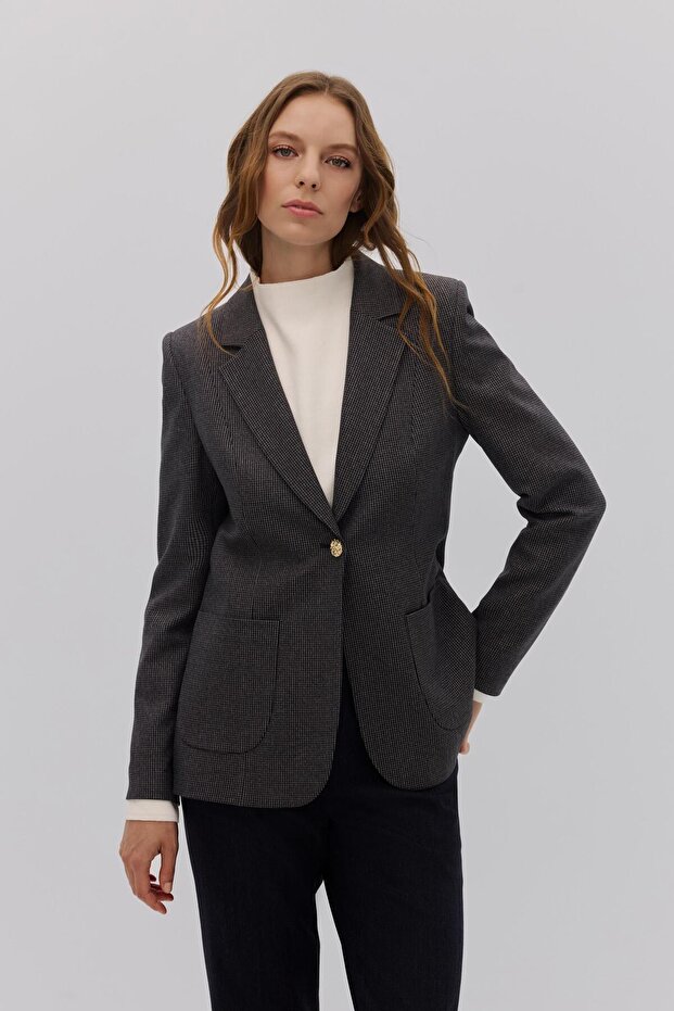 KAZAYAĞI BROŞLU BLAZER - 3