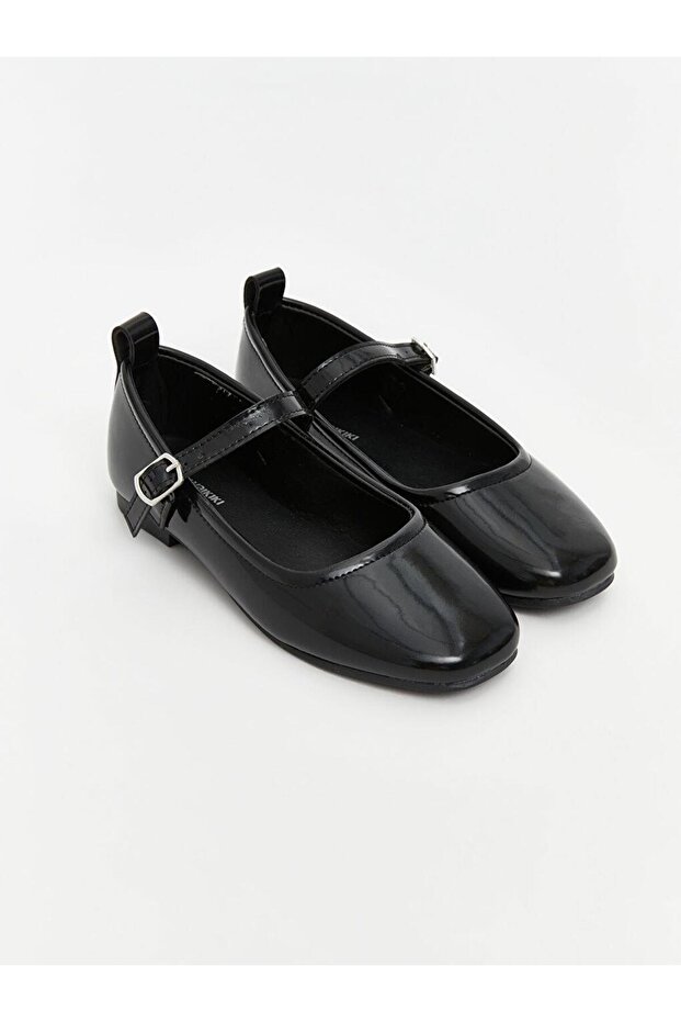 Parlak Görünümlü Kız Çocuk Babet - 1