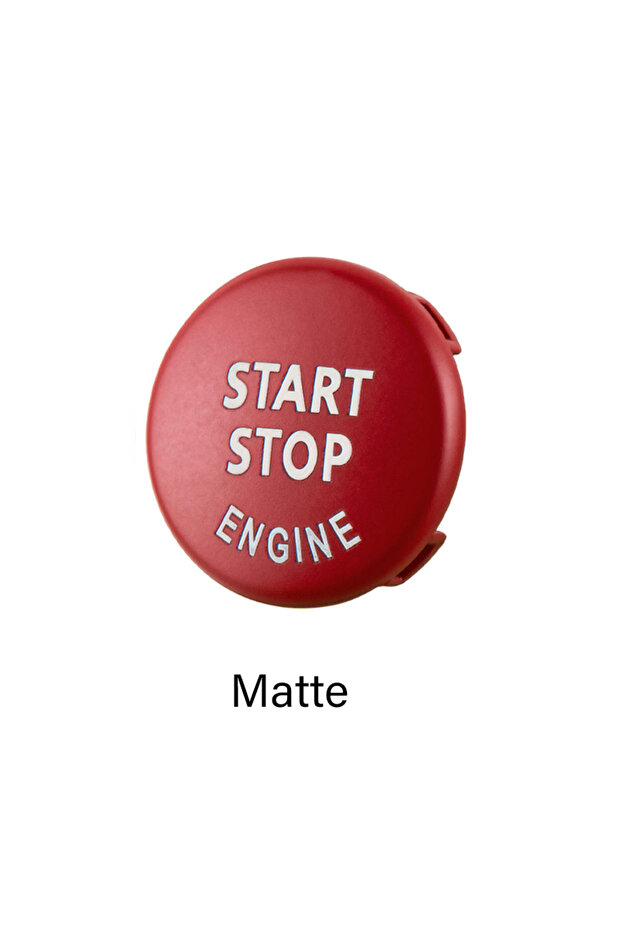Matte Red Fit for BMW E87 E60 E83 E84 E89 E90 E91 E92 E93 Car Engine Start Button Replace Cover Stop - 1
