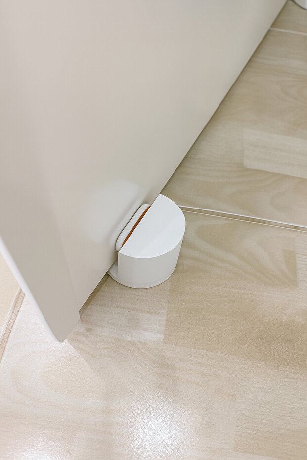 3 Adet Kapı Arkası Stoper-Yapışkanlı Kapı Pencere Stoperi-Çarpma Önleyici Stoper-Sert Plastik - 3