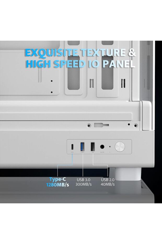 علبة كمبيوتر darkFlash Micro ATX، مزودة بثلاث مراوح PWM ARGB مثبتة مسبقًا، وزجاج مزدوج مقسّى بالكامل - 5