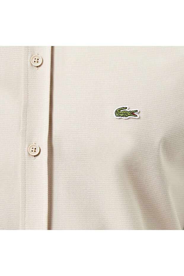 Erkek Regular Fit Bej Gömlek - 5