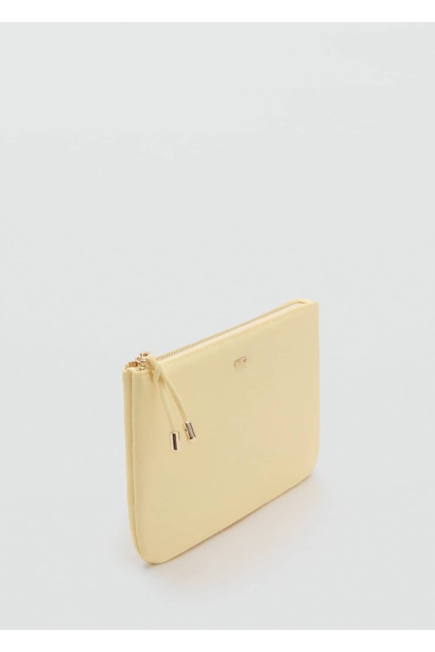 Zippered nylon cosmetic bag