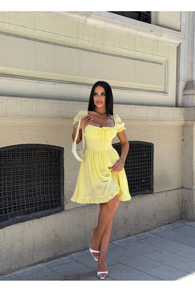 Kobe Krep elbise - 3