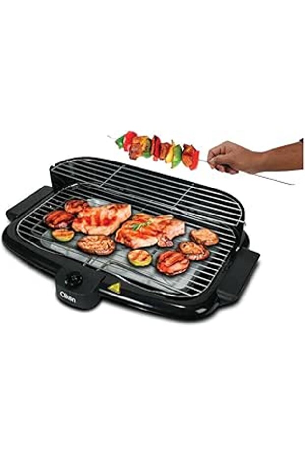 Clikon Electric Barbecue Grill 2000W - Table Grill, Auto-Thermostat Control with Overheat Protection