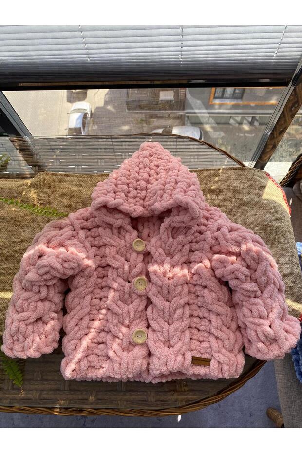 El örgüsü bebek ceketi - 2