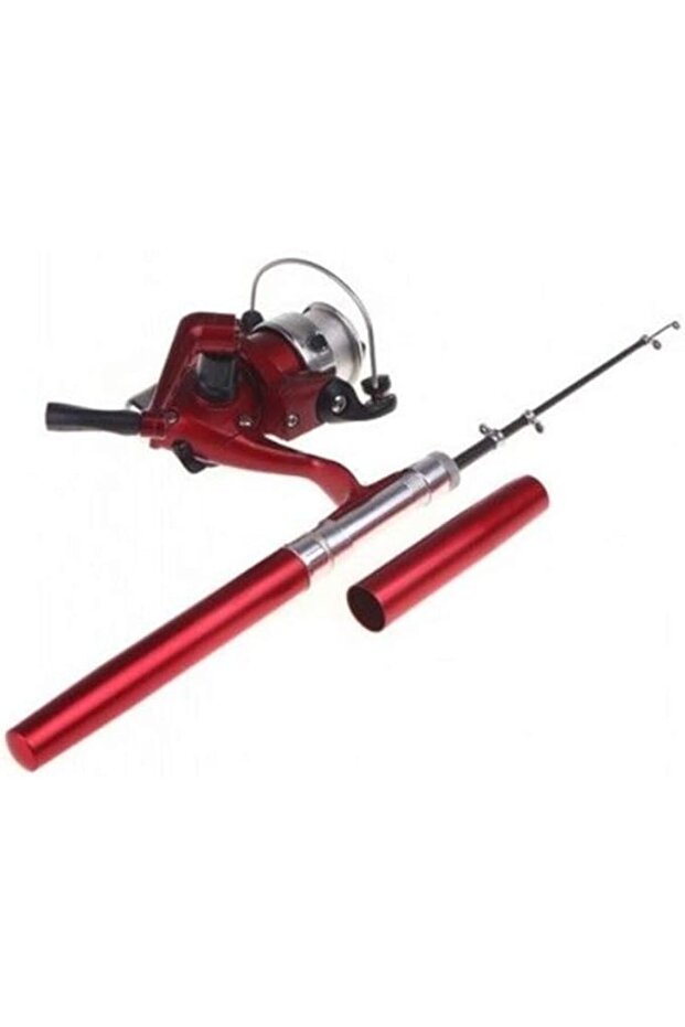 Mini Aluminum Pocket Pen Fishing Rod Pole Reel