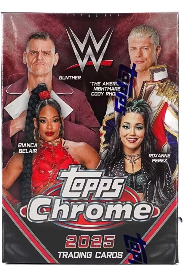 2025 Topps Chrome WWE Wrestling 7-Pack Blaster Trading Card Box