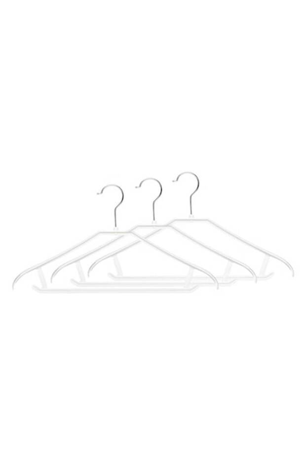 Umerașe din plastic albe - 3 bucăți - 1
