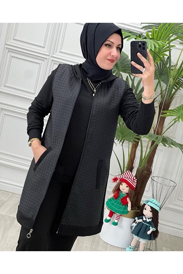 Women's Quilted Vest 3-Piece Set