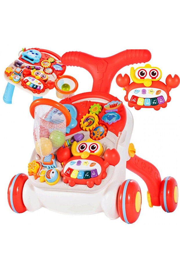 Interactive 2-in-1 walker Red Crab - 1