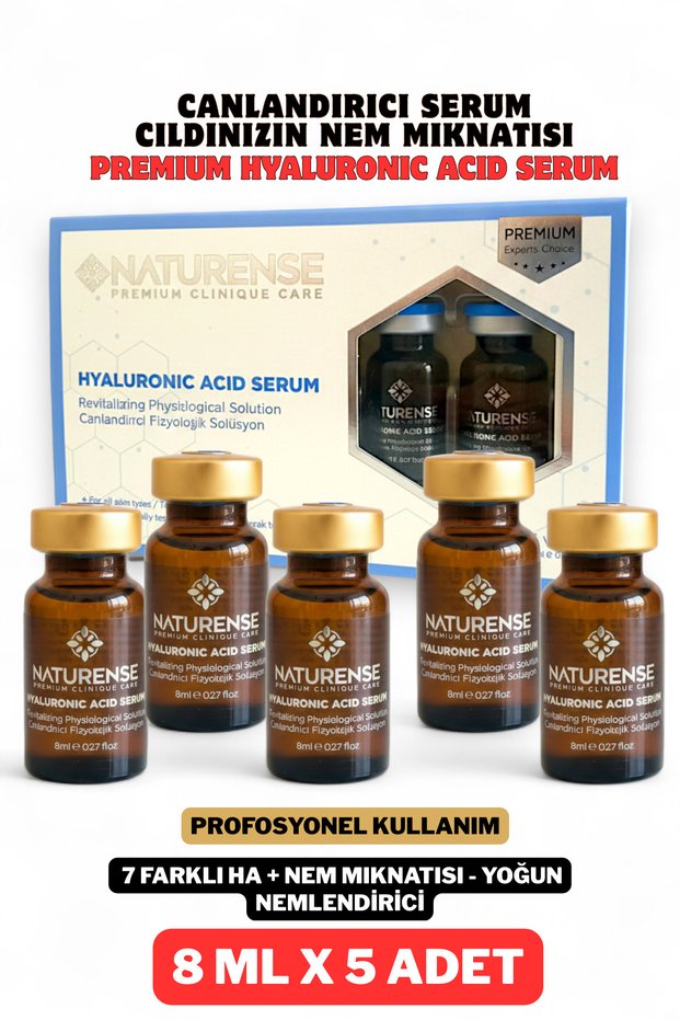 Premium Hyaluronic Acid Serum Intensive Revitalizing & Moisturizing Serum 5X8Ml