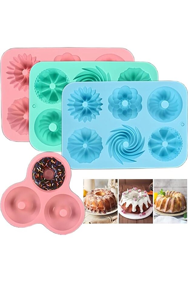 Charlotte Cake Pan Silicone 18cm Nonstick Round Mold for Cheesecake, Brownie & Tart