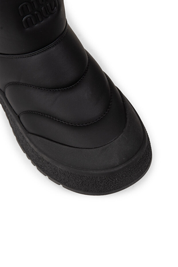 Kadın Siyah Kürklü Bot - 5