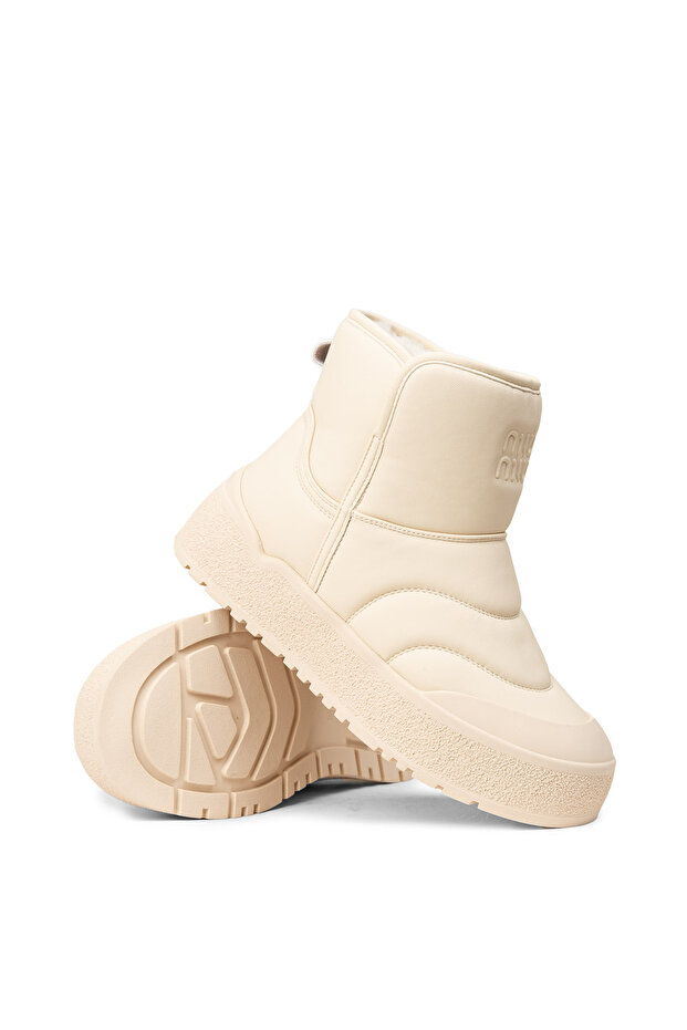 Kadın Bej Kürklü Bot - 3