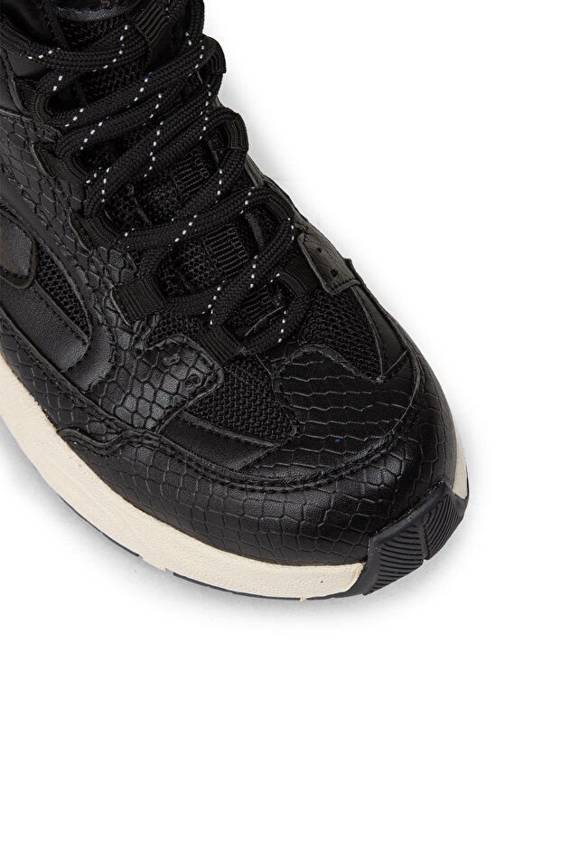 Kadın Siyah Sneaker Bot - 5