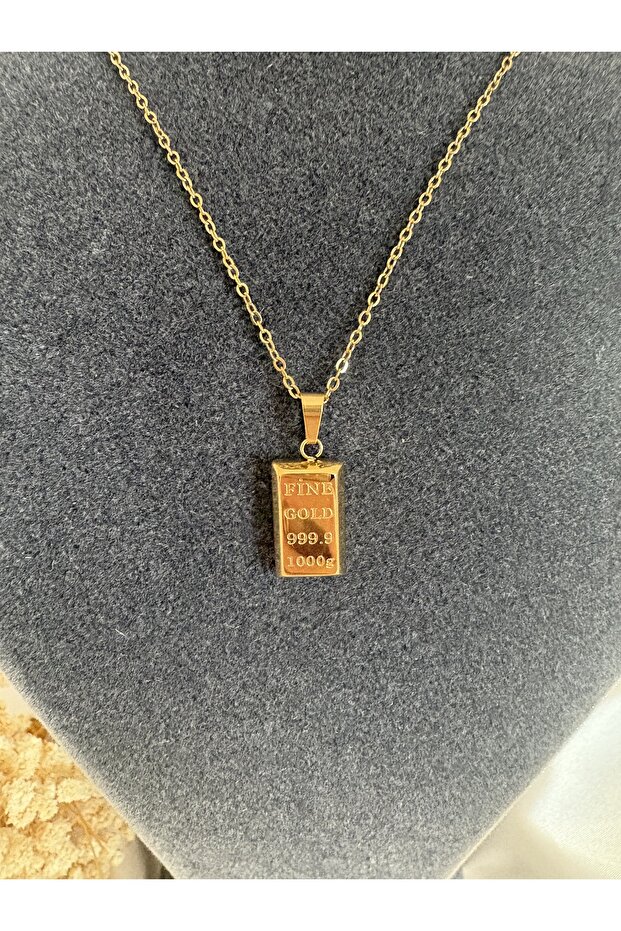 Külçe gr Altın model kolye - 2