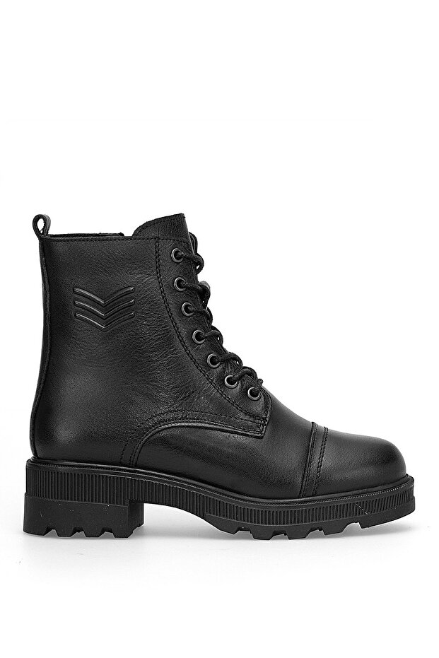 8892 Women's Genuine Leather Classic Boots Black