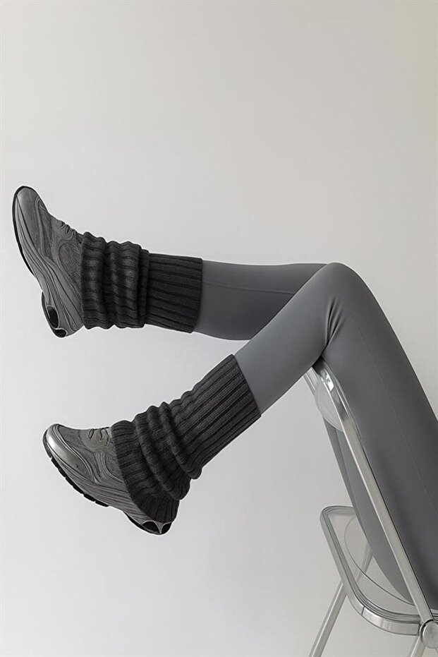 2 Çift Basic Kalın Pamuk Karışımlı Tozluk - 5