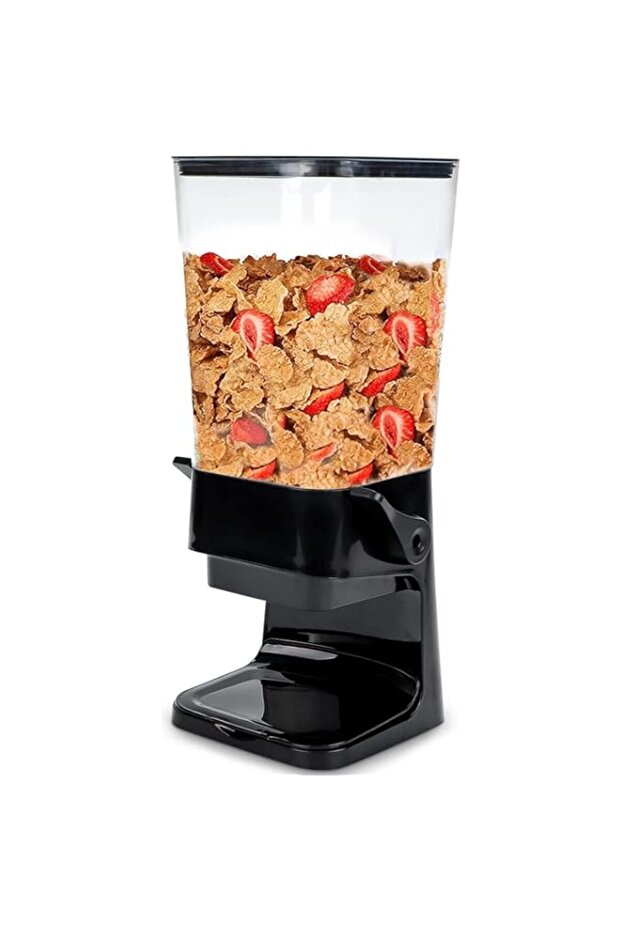 Tazweeq Cereal Dispenser Countertop, Large Capacity Rice Dispenser Cereal Container Storage, Not Eas - 1