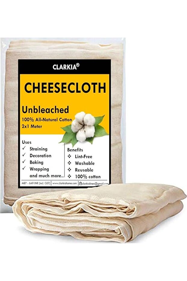 2x1 Meter Cotton Muslin Cloth or Cheese Cloth Unbleached Strainer Natural Ultra Fine Cheese Cloths f