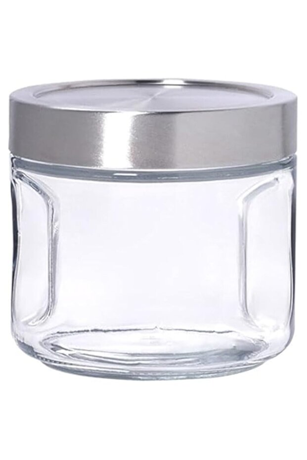 Anchor Hocking SecureLock Gripper Jar with Stainless Steel Lid, 1 Quart Capacity, Clear