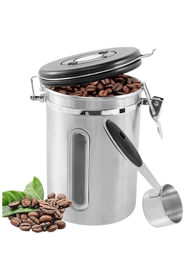 MostNow Tea & Coffee Storage Canister, Kitchen Food Storage Container for Grounds Coffee, Beans, Tea