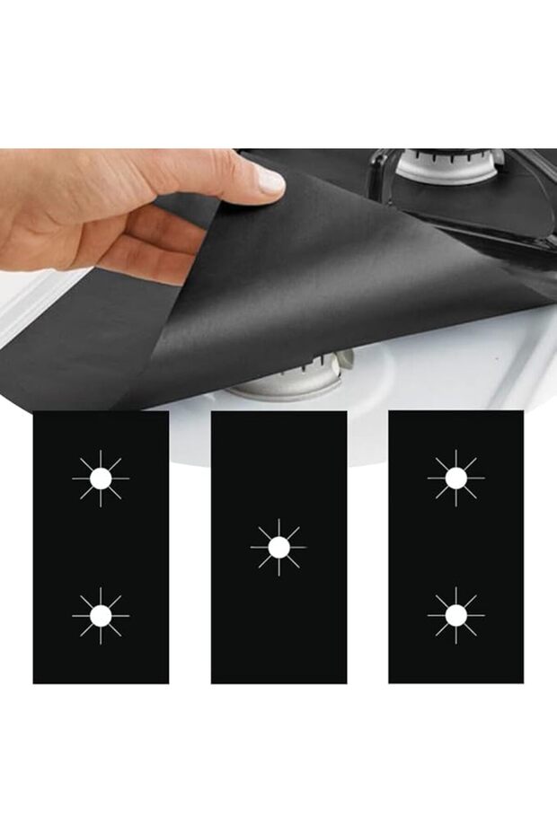 3pcs Stove Cover, Stove Protector for Gas Range (0.2 mm Thick), Stove Burner Covers for Gas Stove To