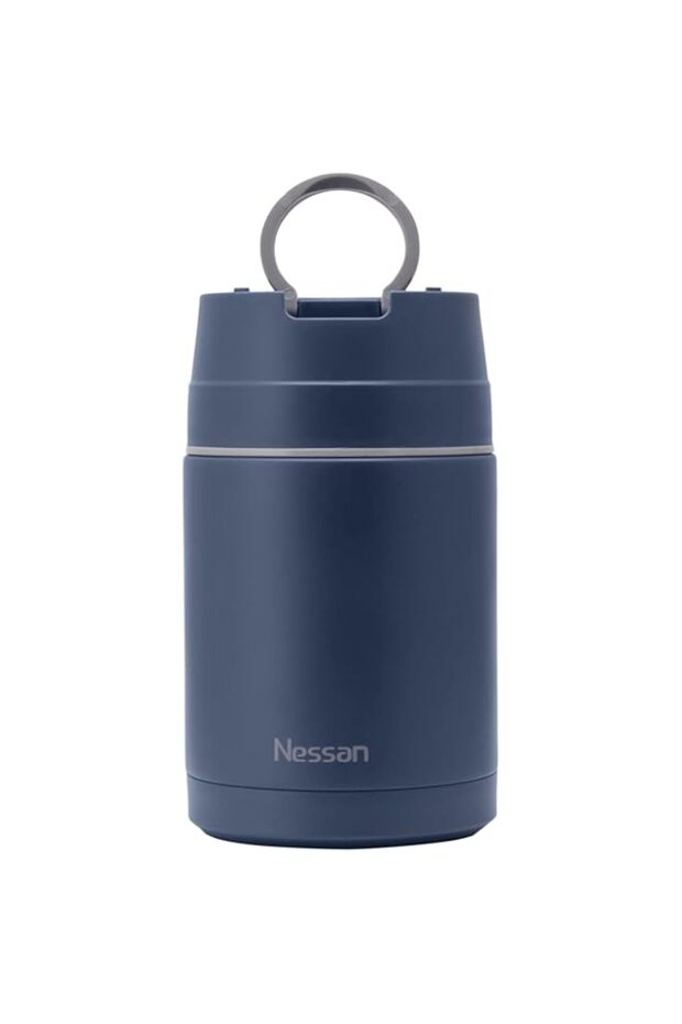 Nessan Stainless Steel Vacuum Lunch Box, Blue, TSA096-BL, TSA096-GR