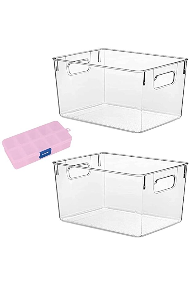 Organizer Box Storage - Plastic Storage Bins - Kitchen Organizer - Fridge Storage Containers - Cabin