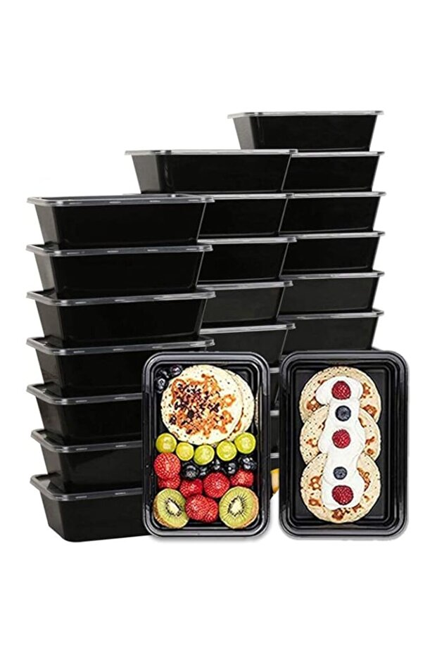 AIFUSI 50 Pack Meal Prep Container, Disposable Lunch Box, Food Storage Washable Containers with Lids