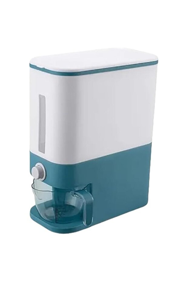 HALAMODO Rice Storage Automatic Box/Container - Large Sealed Kitchen Grain & Rice Dispenser with Lid