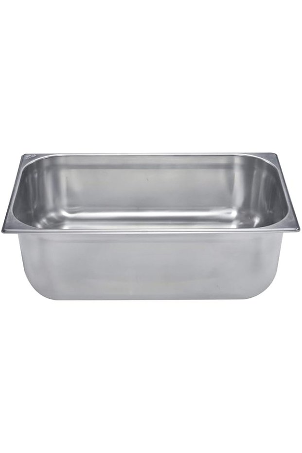 Raj Steel GN Pan, Silver, 530×325X200 MM, CS5705 - Gastronorm Pan, Catering Pan, Food Warmer Pan, F