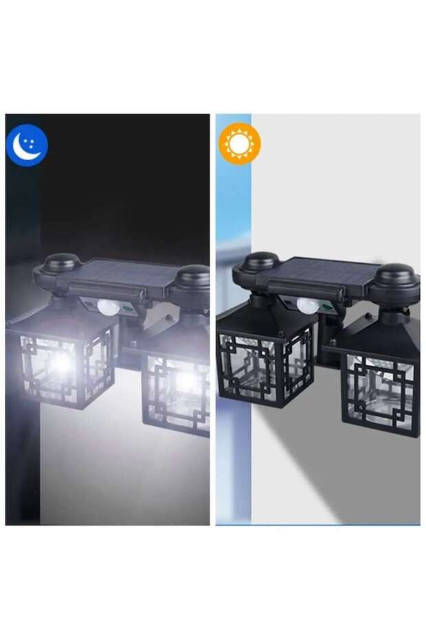 Felinar solar dublu - 2