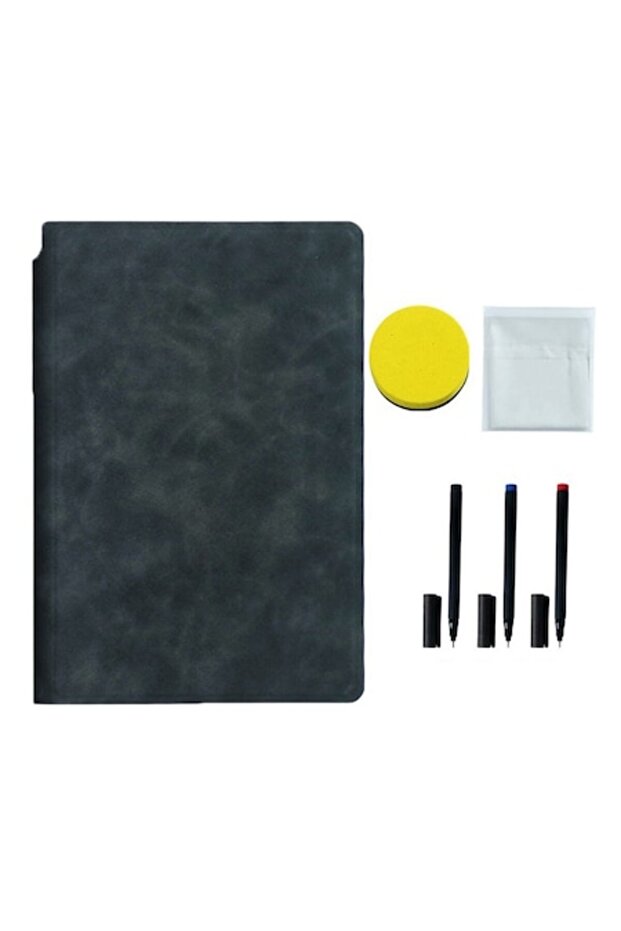Set Agenda A5 Reutilizabila, OPTIM SOLUTION, Pagini Tip Tabla, Carnet Smart