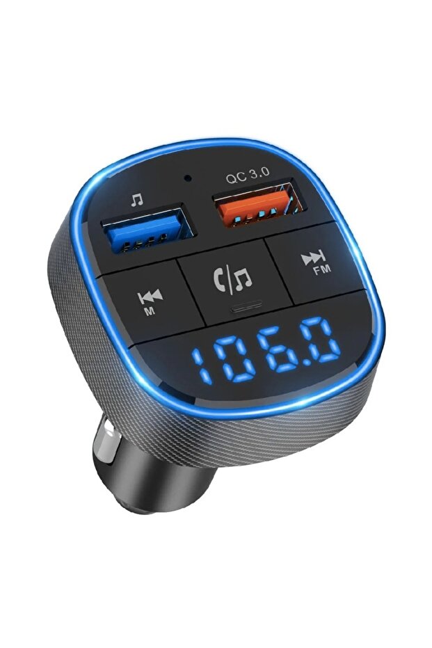 Bluetooth 5.0 Car Modulator, 2 x USB, Compatible with Multiple Audio Formats, Clear Sounds, Universal - 2