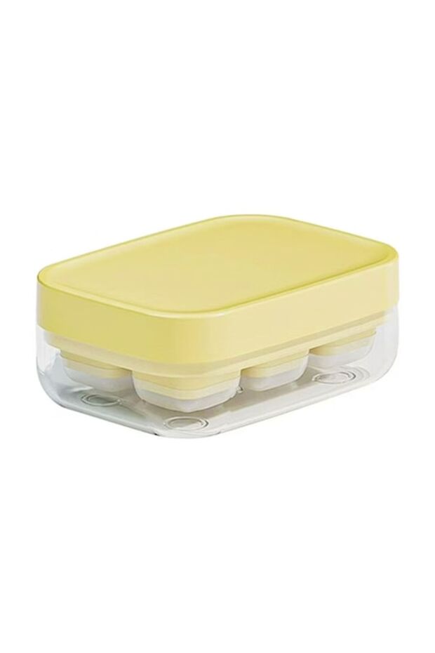 Forma pentru Gheata cu Presa, OPTIM SOLUTION, din Silicon Alimentar, Galben